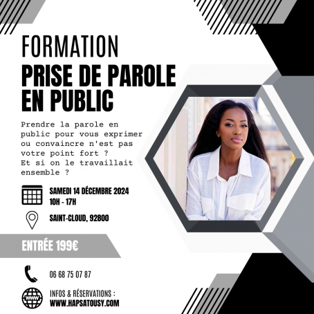 Formation : Prise de parole...